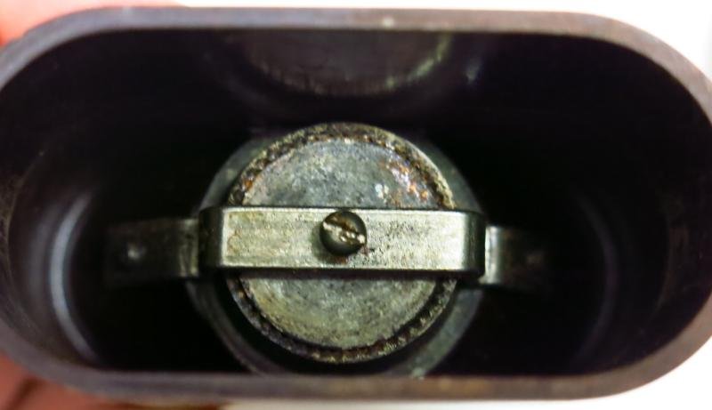 German Wehrmacht Brown Chocolate Bakelite Coffee Grinder Mint Condition Single BO Garantie Stamp. — image 6