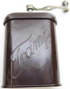 German Wehrmacht Reddish Bakelite Coffee Grinder Mint Condition Single BO …