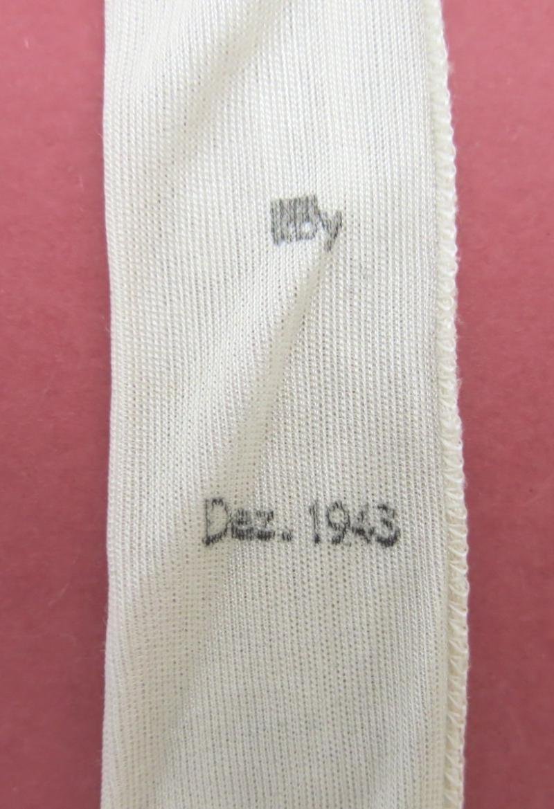 German Wehrmacht 2 cm FLAK Empty Powder Sack kby Dez. 1943. — image 2