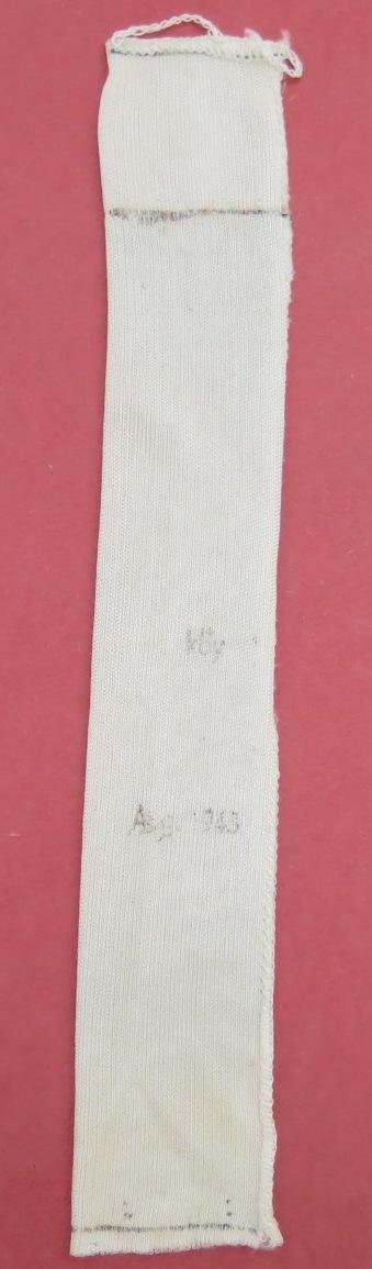 German Wehrmacht 2 cm FLAK Empty Powder Sack kby Aug. 1943.