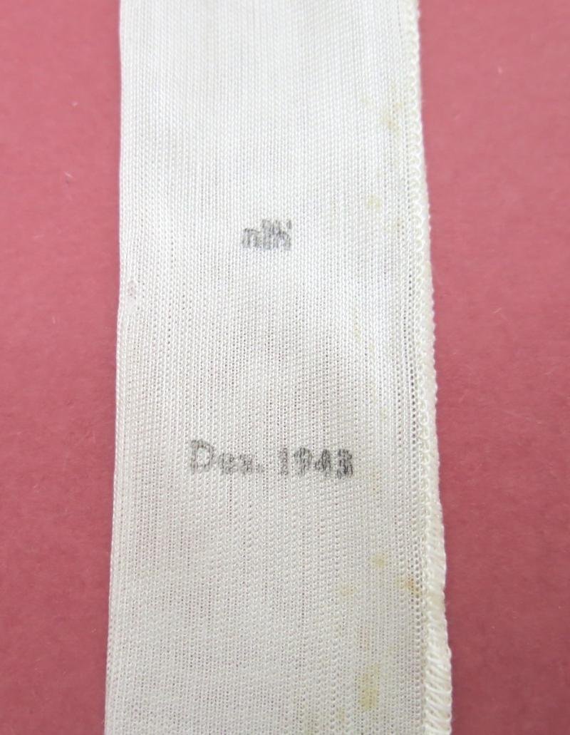 German Wehrmacht 2 cm FLAK Empty Powder Sack nlh Dez. 1943. — image 2