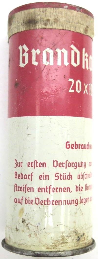 German Wehrmacht Medical Brandkompresse Wehrkreissanitätspark IV, (Dresden), Sealed.