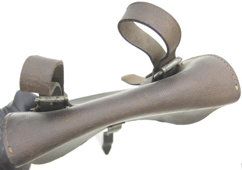 German Wehrmacht/Luftwaffe Dark Brown Meldekartentasche M35 Map Case C. RIESE Berlin SO 16 1940 Dated Nearly Mint. — image 10