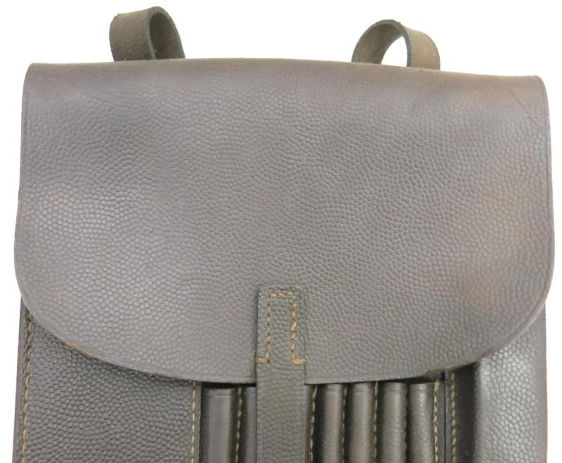 German Wehrmacht/Luftwaffe Dark Brown Meldekartentasche M35 Map Case C. RIESE Berlin SO 16 1940 Dated Nearly Mint. — image 2