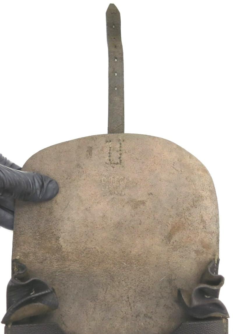 German Wehrmacht/Luftwaffe Dark Brown Meldekartentasche M35 Map Case C. RIESE Berlin SO 16 1940 Dated Nearly Mint. — image 5