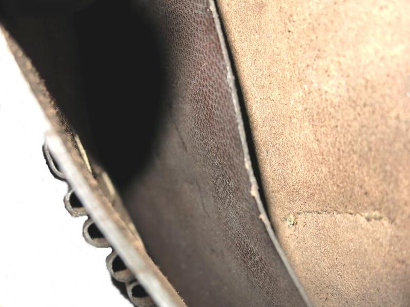 German Wehrmacht/Luftwaffe Dark Brown Meldekartentasche M35 Map Case C. RIESE Berlin SO 16 1940 Dated Nearly Mint. — image 8