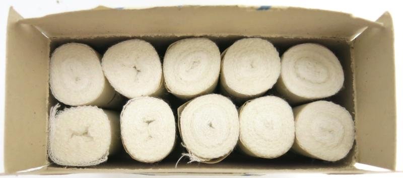 German Civilian Pre War And Wartime Era Elka 10 Stück Mullbinden 8 cm x 4 m Complete Box. — image 7