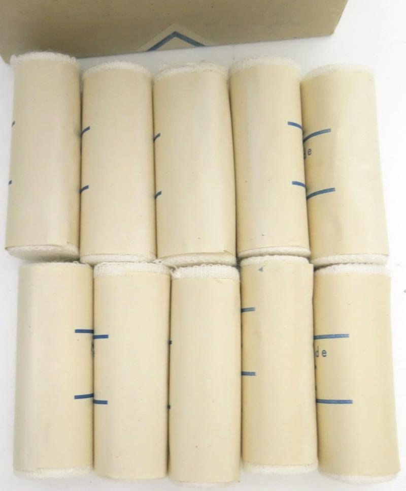 German Civilian Pre War And Wartime Era Elka 10 Stück Mullbinden 8 cm x 4 m Complete Box. — image 9