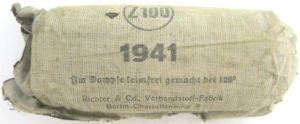 German Wehrmacht Medical Verbandstoff Big Field Dressing 1941.