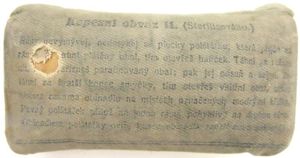 German Wehrmacht Captured Czech Verbandstoff Kapesni II Field Dressing, Rare.