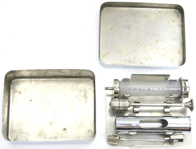 German Wehrmacht Hauptner Nadels And Spritze Containers Needles Syringe Belonging To The Veterinär Satteltasche 29, Not Complete Sets. — image 13