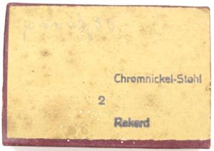 German Luftschutz Schachtel Mit 10 Injektionsnadeln Small Cardboard Box Of …