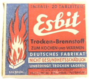 German Wehrmacht Esbit Kocher Mod. 9 Fuel Tablets Box Variation …