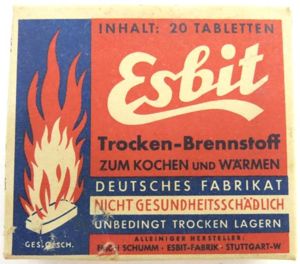 German Wehrmacht Esbit Kocher Mod. 9 Fuel Tablets Box Variation …