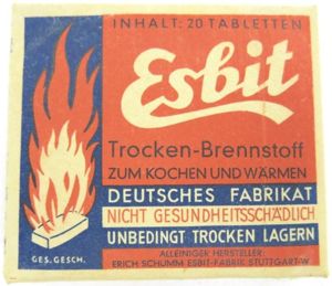 German Wehrmacht Esbit Kocher Mod. 9 Fuel Tablets Box Variation …