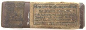 German Wehrmacht Hautentgiftungsmittel Bakelite Skin Decontamination Tablets cws 1942, Hard …