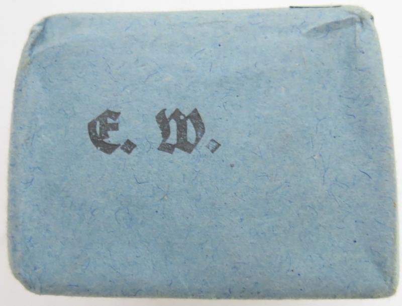 German Wehrmacht Medical 100 g entfettete Watte Wehrkreissanitätspark VI, (Münster, Osnabrück), April. 1944, Mint Unused. — image 5