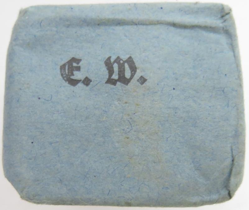 German Wehrmacht Medical 100 g entfettete Watte Wehrkreissanitätspark VI, (Münster, Osnabrück), April. 1944, Mint Unused. — image 5