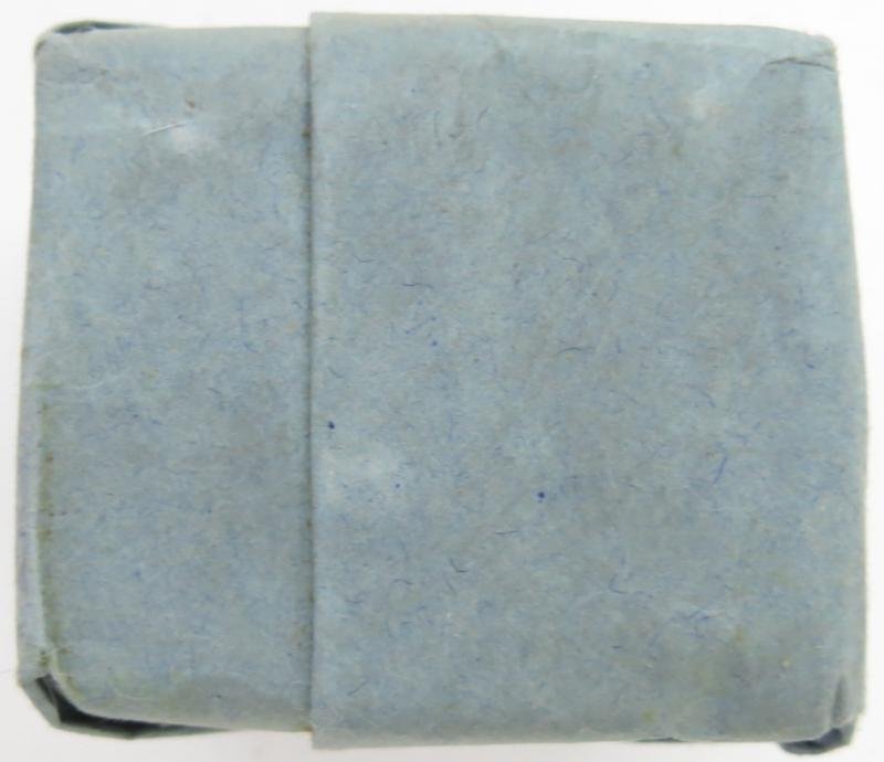 German Wehrmacht Medical 100 g entfettete Watte Wehrkreissanitätspark VI, (Münster, Osnabrück), April. 1944, Mint Unused. — image 6