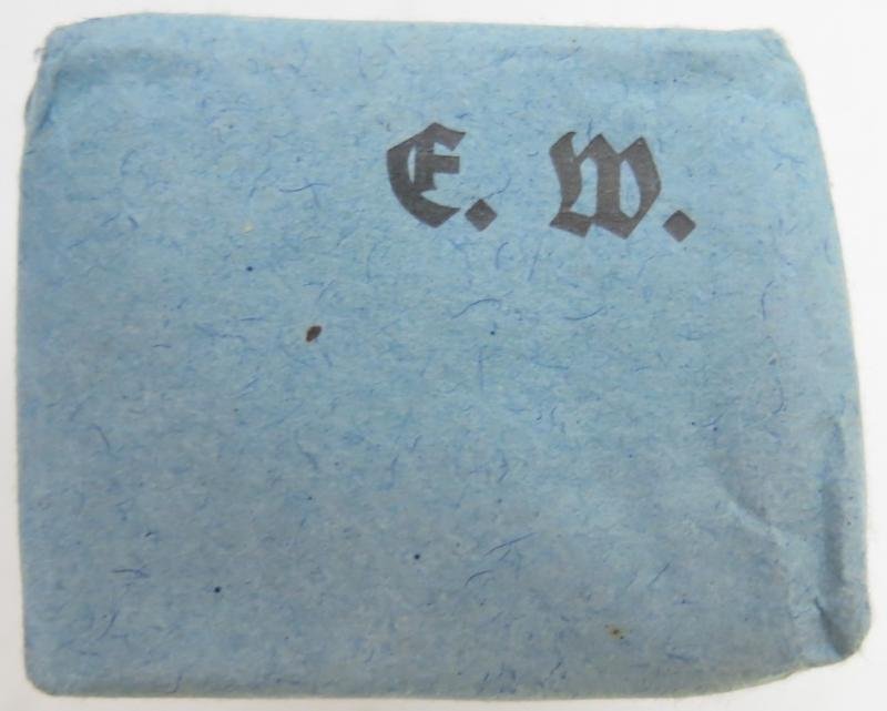 German Wehrmacht Medical 100 g entfettete Watte Wehrkreissanitätspark VI, (Münster, Osnabrück), April. 1944, Mint Unused. — image 3