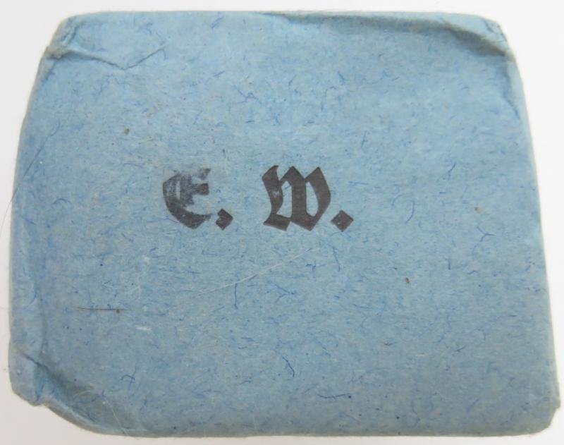 German Wehrmacht Medical 100 g entfettete Watte Wehrkreissanitätspark VI, (Münster, Osnabrück), April. 1944, Mint Unused. — image 5