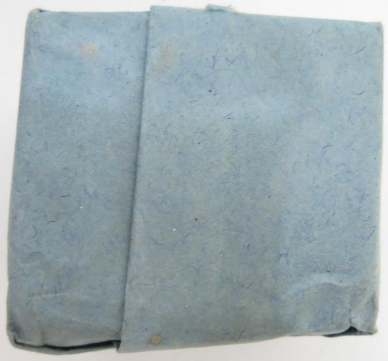 German Wehrmacht Medical 100 g entfettete Watte Wehrkreissanitätspark VI, (Münster, Osnabrück), April. 1944, Mint Unused. — image 6