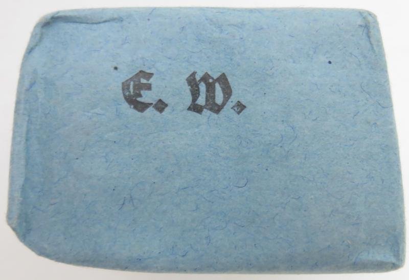 German Wehrmacht Medical 100 g entfettete Watte Wehrkreissanitätspark VI, (Münster, Osnabrück), April. 1944, Mint Unused. — image 5