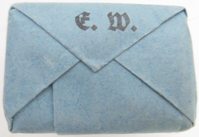 German Wehrmacht Medical 100 g entfettete Watte Wehrkreissanitätspark VI, (Münster, Osnabrück), April. 1944, Mint Unused. — image 2