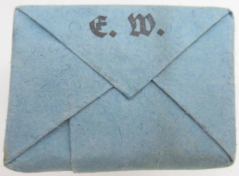 German Wehrmacht Medical 100 g entfettete Watte Wehrkreissanitätspark VI, (Münster, Osnabrück), April. 1944, Mint Unused. — image 2