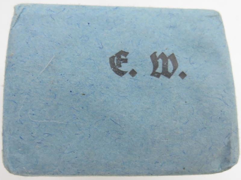 German Wehrmacht Medical 100 g entfettete Watte Wehrkreissanitätspark VI, (Münster, Osnabrück), April. 1944, Mint Unused. — image 3