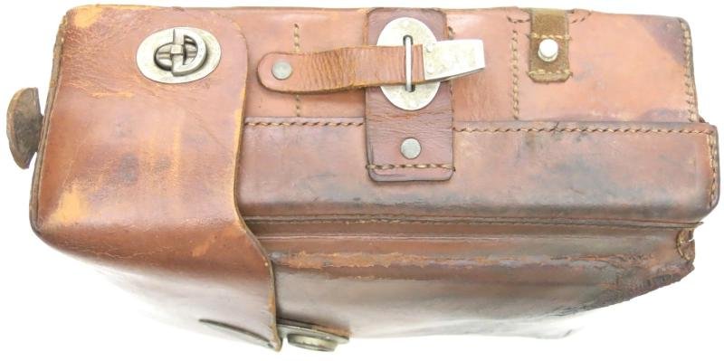 German Wehrmacht Sanitätstasche Für Sanitätsoffiziere Medical Pouch For Officer BOLLMANN TUTTLINGEN 1943, Total 'I Was There' Pouch. — image 4