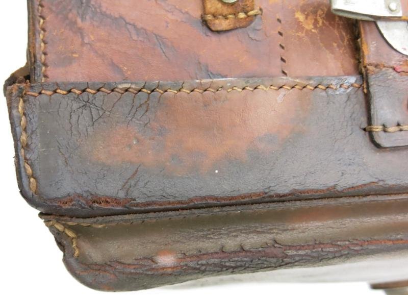 German Wehrmacht Sanitätstasche Für Sanitätsoffiziere Medical Pouch For Officer BOLLMANN TUTTLINGEN 1943, Total 'I Was There' Pouch. — image 7