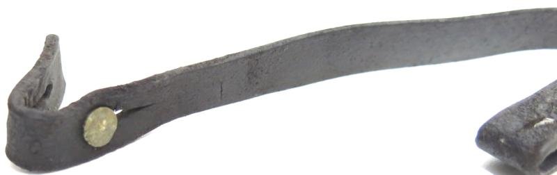 German Wehrmacht Helmet Chinstrap Early Aluminium One In Nice Used Condition. — image 2