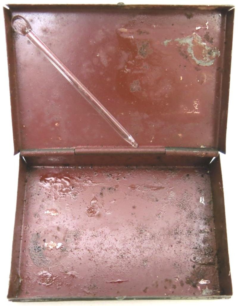 German Wehrmacht Medical Salbe Tin Full With Its Four Original Salbe Tubes, This Is Very Rare To Find. — image 12