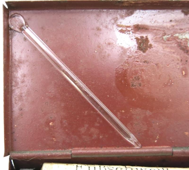 German Wehrmacht Medical Salbe Tin Full With Its Four Original Salbe Tubes, This Is Very Rare To Find. — image 8