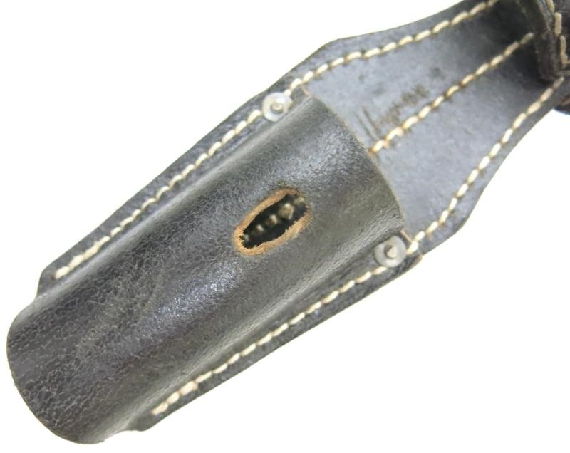 German Wehrmacht K98 Bayonet Leather Frog Steel Hardware Mintest One I Ever Had. — image 2