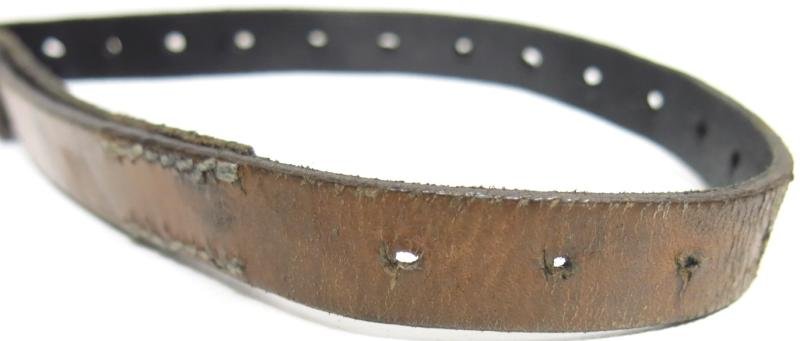 German Wehrmacht Fast Release Utility Strap 57 x 1,8 cms 17 Holes TIWO HEIDELBERG 1942 Nearly Mint. — image 5