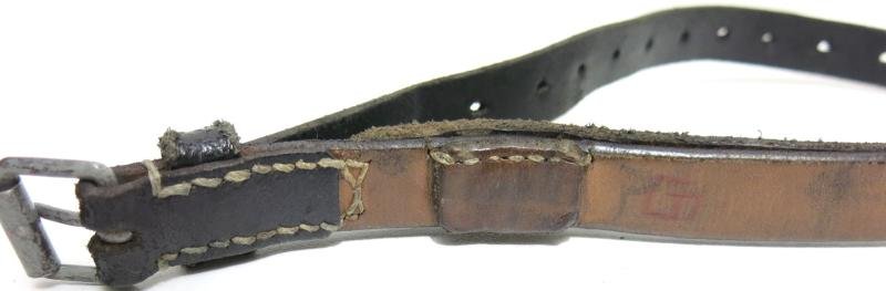 German Wehrmacht Fast Release Utility Strap 57 x 1,8 cms 17 Holes TIWO HEIDELBERG 1942 Nearly Mint. — image 6