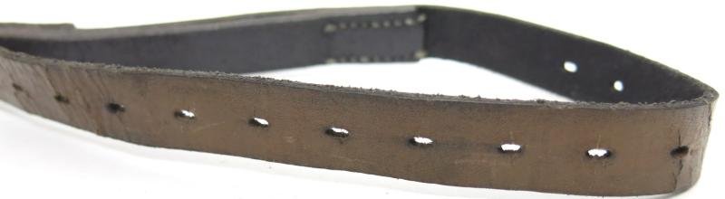 German Wehrmacht Fast Release Utility Strap 57 x 1,8 cms 17 Holes JOSEF GOERTZ LEDERWARENFABRIK LINNICH 1940 Nearly Mint. — image 7
