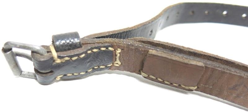 German Wehrmacht Fast Release Utility Strap 54 x 1,8 cms 17 Holes CARL HEPTING & Co. STGT. FEUERBACH 1941, Nearly Mint. — image 6