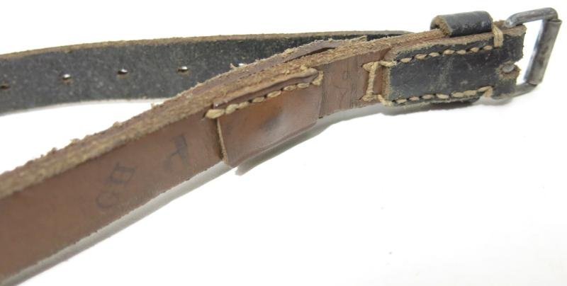 German Wehrmacht Fast Release Utility Strap 54 x 1,8 cms 17 Holes CARL HEPTING & Co. STGT. FEUERBACH 1941, Nearly Mint. — image 7