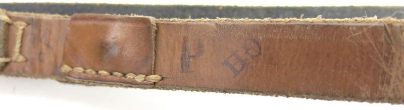 German Wehrmacht Fast Release Utility Strap 54 x 1,8 cms 17 Holes CARL HEPTING & Co. STGT. FEUERBACH 1941, Nearly Mint. — image 9