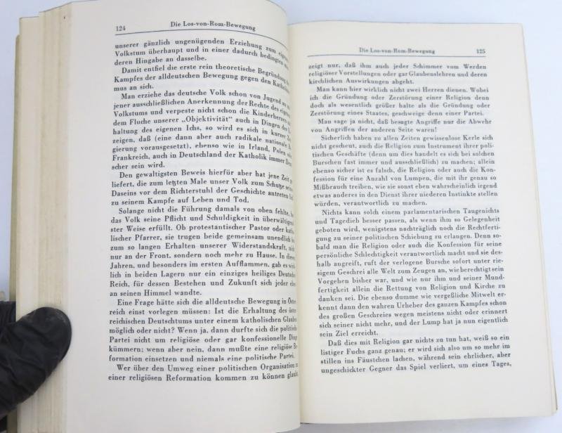 Mein Kampf Book Hochzeitsausgabe Kriegsausgabe Wedding War Edition 1941 With The München Gold Shield On The Cover, Mint, Unused. — image 11