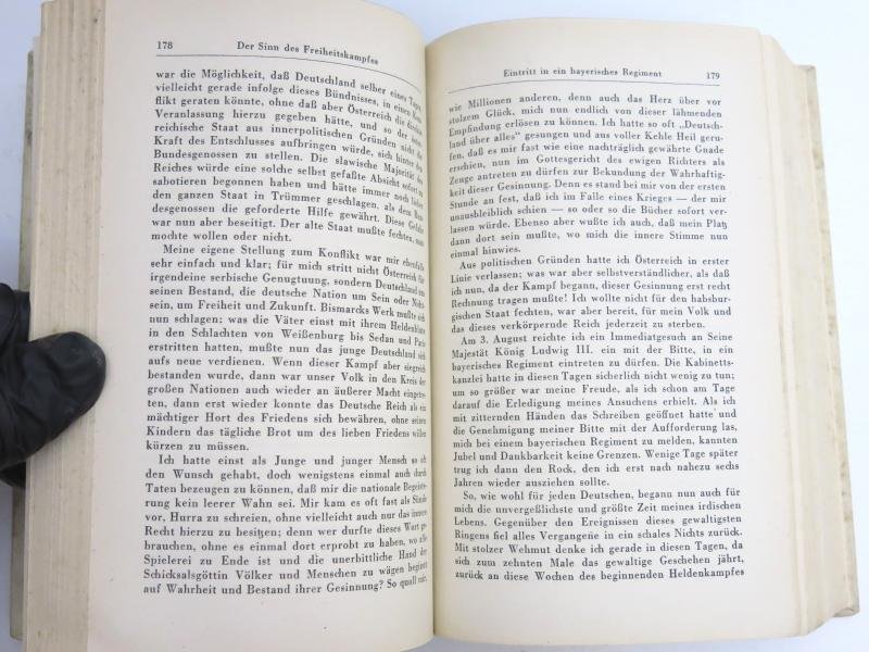 Mein Kampf Book Hochzeitsausgabe Kriegsausgabe Wedding War Edition 1944 Dated, VERY HARD TO FIND. — image 11