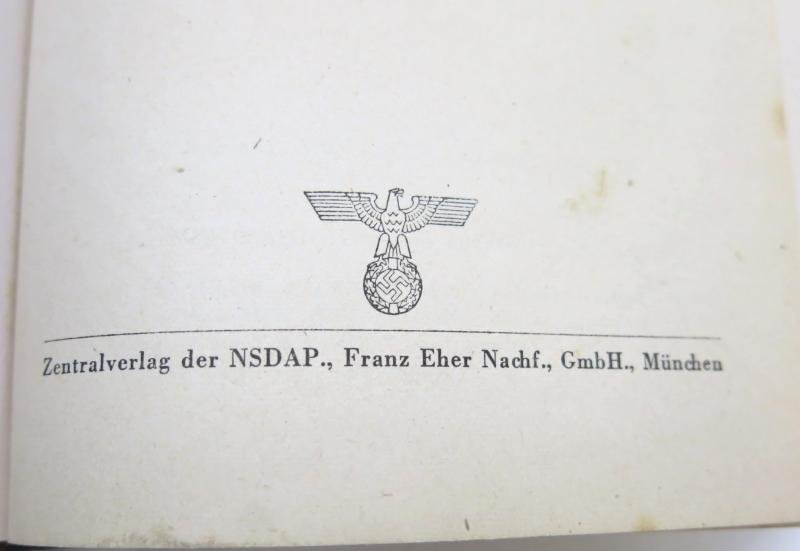 Mein Kampf Book Hochzeitsausgabe Kriegsausgabe Wedding War Edition 1944 Dated, VERY HARD TO FIND. — image 9