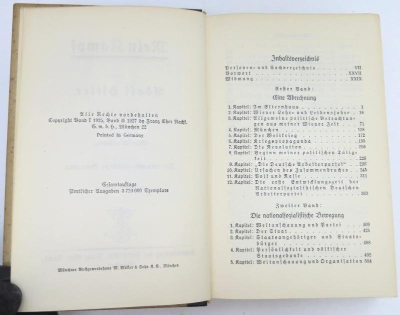Mein Kampf Book Hochzeitsausgabe Wedding Edition 1938 With City Or Region Gold Shield On The Cover, Unused. — image 10