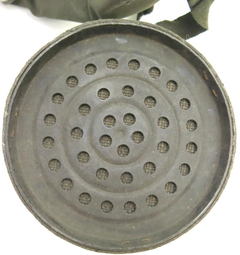 German Luftschutz Volksgasmaske VM44 Size 2, (Medium), 1945 Dated With Total Last Ditch Cardboard Made Filter. — image 16