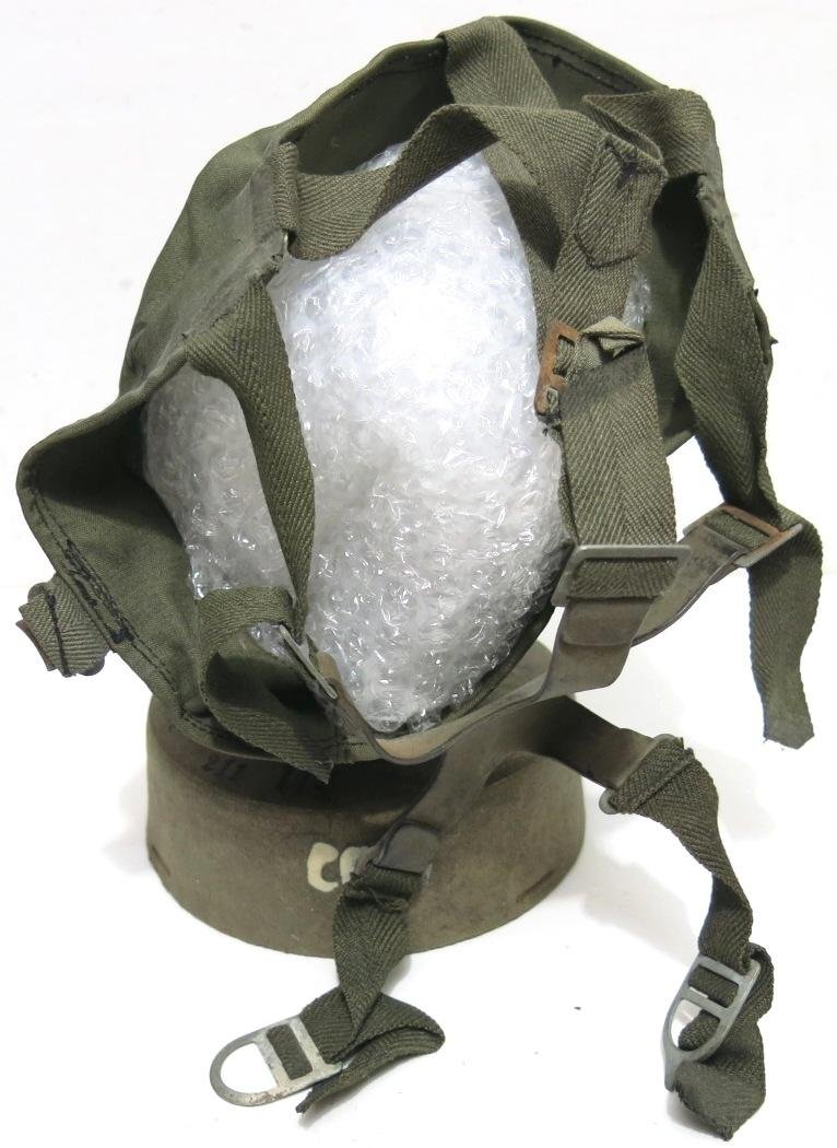 German Luftschutz Volksgasmaske VM44 Size 2, (Medium), 1945 Dated With Total Last Ditch Cardboard Made Filter. — image 5