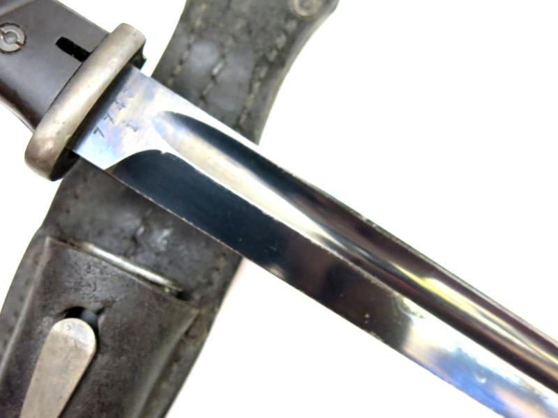German Wehrmacht K98 Seitengewehr 84/98 Bayonet Matching Coppel G.m.b.H 7740 i 1940 Complete With Original Frog. — image 17