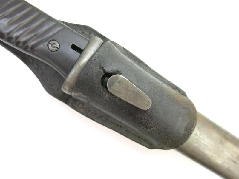 German Wehrmacht K98 Seitengewehr 84/98 Bayonet Matching Coppel G.m.b.H 7740 i 1940 Complete With Original Frog. — image 2